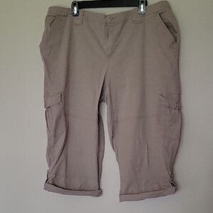 Women's Casual Tan Cropped Pants